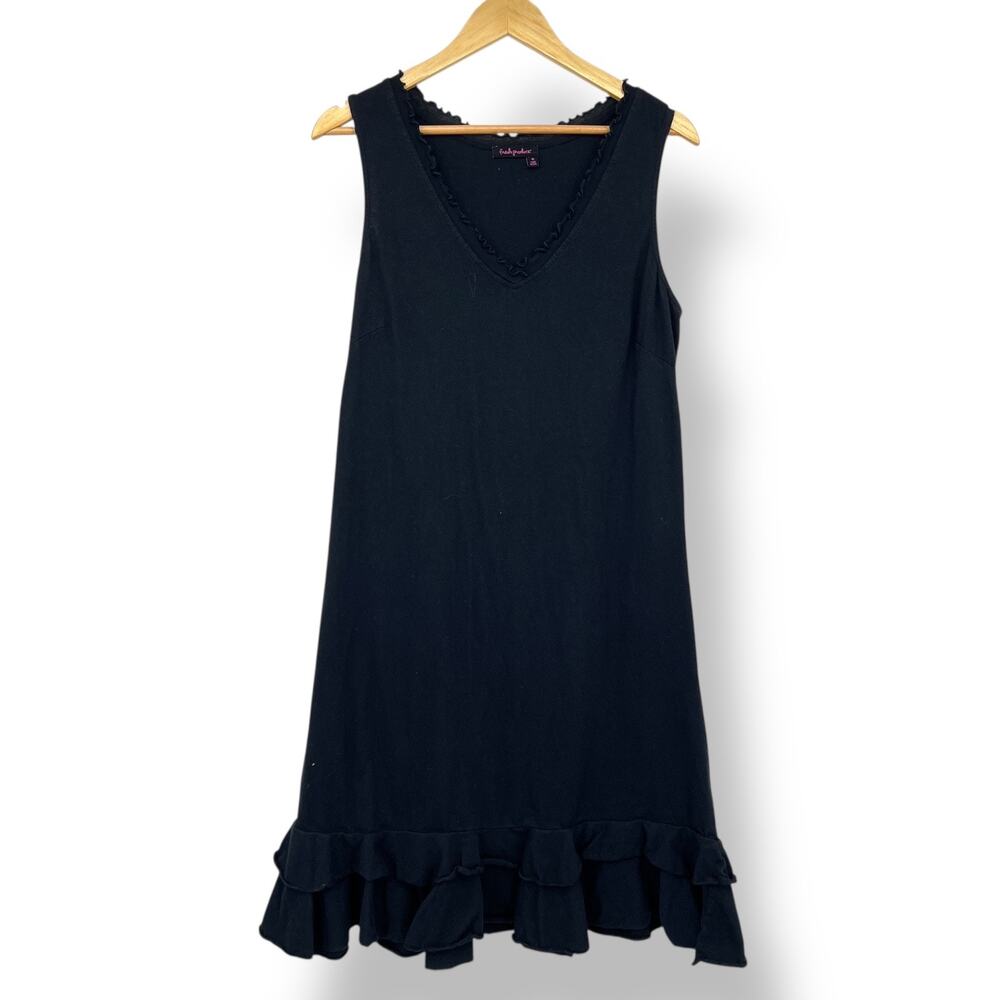 Fresh Produce Mini Sleeveless Black Dress Women's M Made in the USA